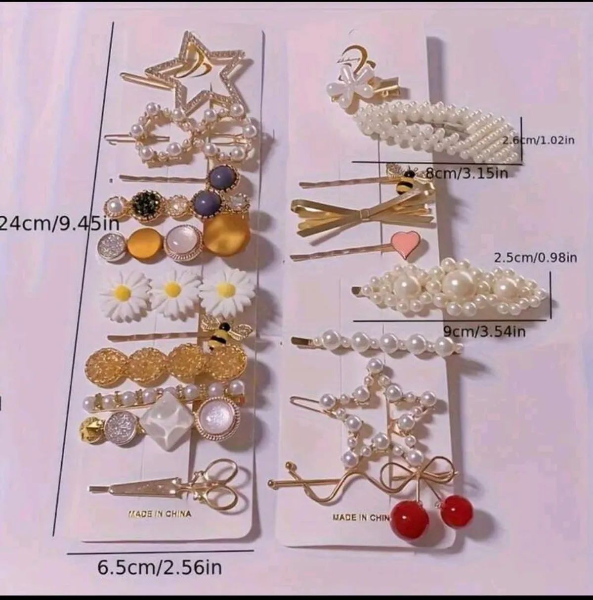 20Pcs Of Exquisite Bow-Shaped Metal Hairpins