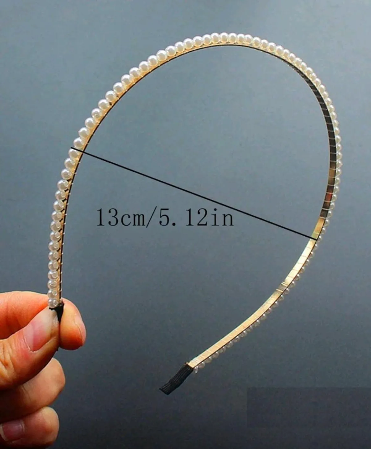 5Pcs Teenage Girls' Everyday Pearl Headbands, Suitable For Daily Use