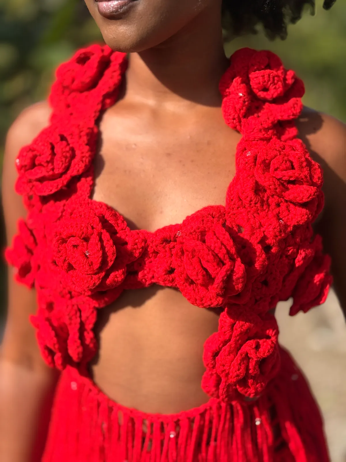 Bed of Roses Crochet Dresss