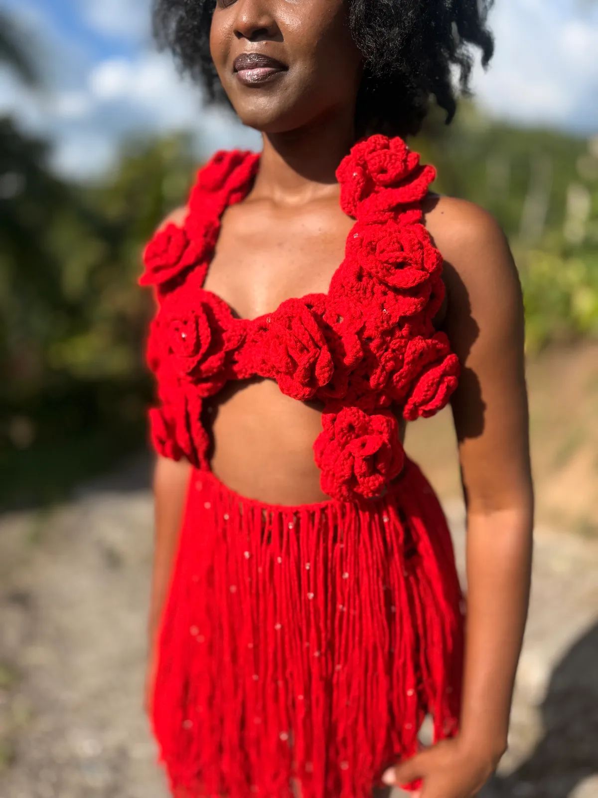 Bed of Roses Crochet Dresss