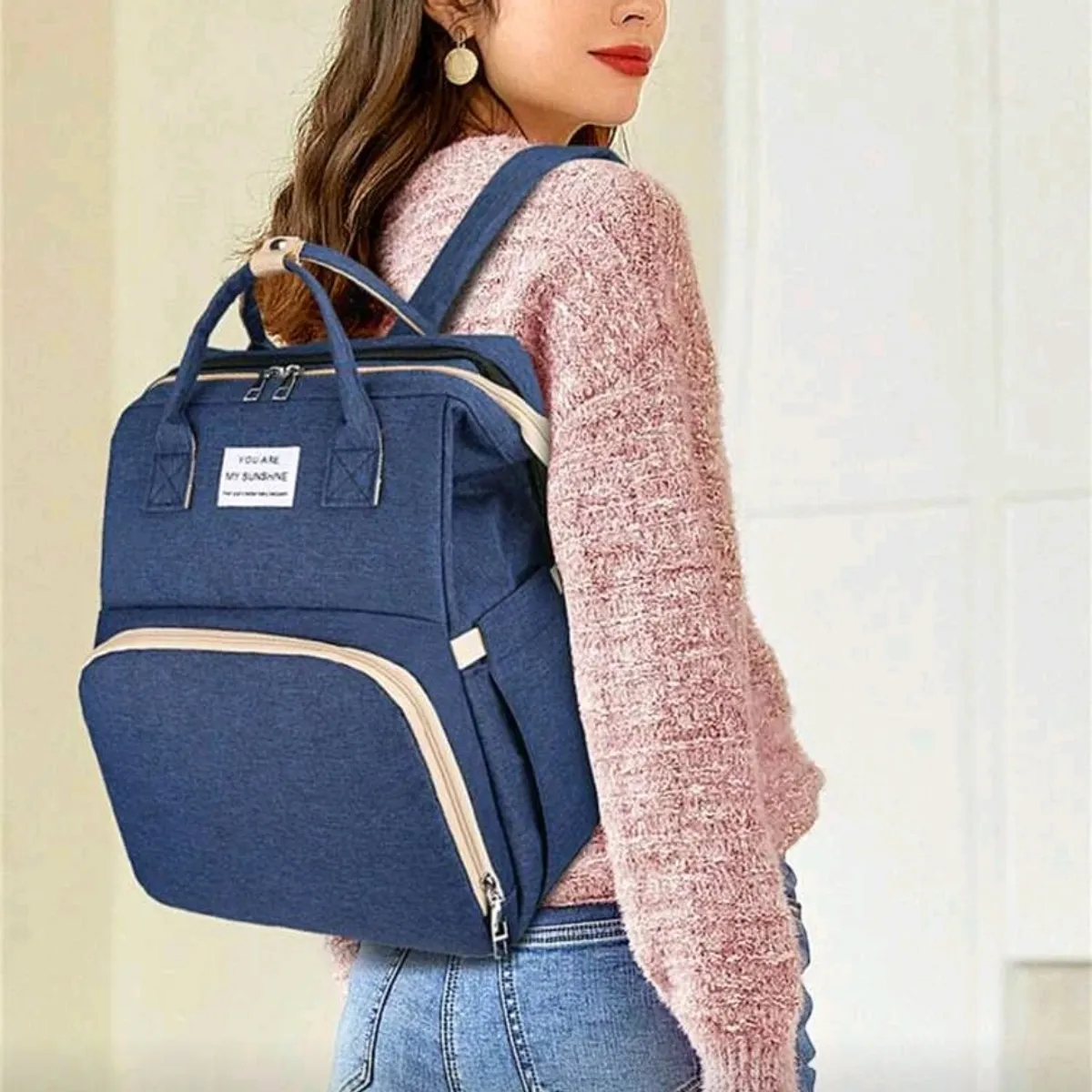 Blue Multi-Function Diaper Bag