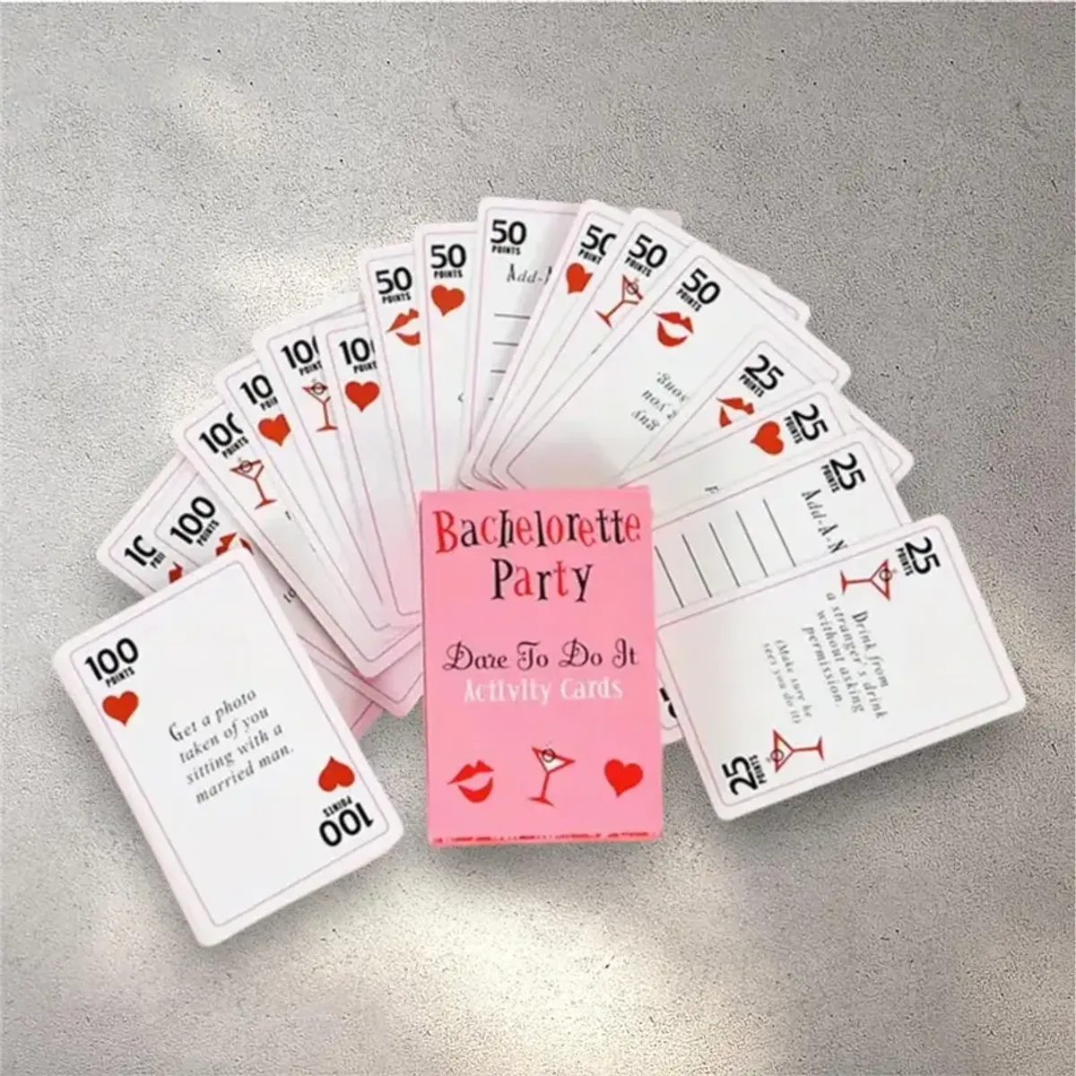Bacherollete Party Activity Cards