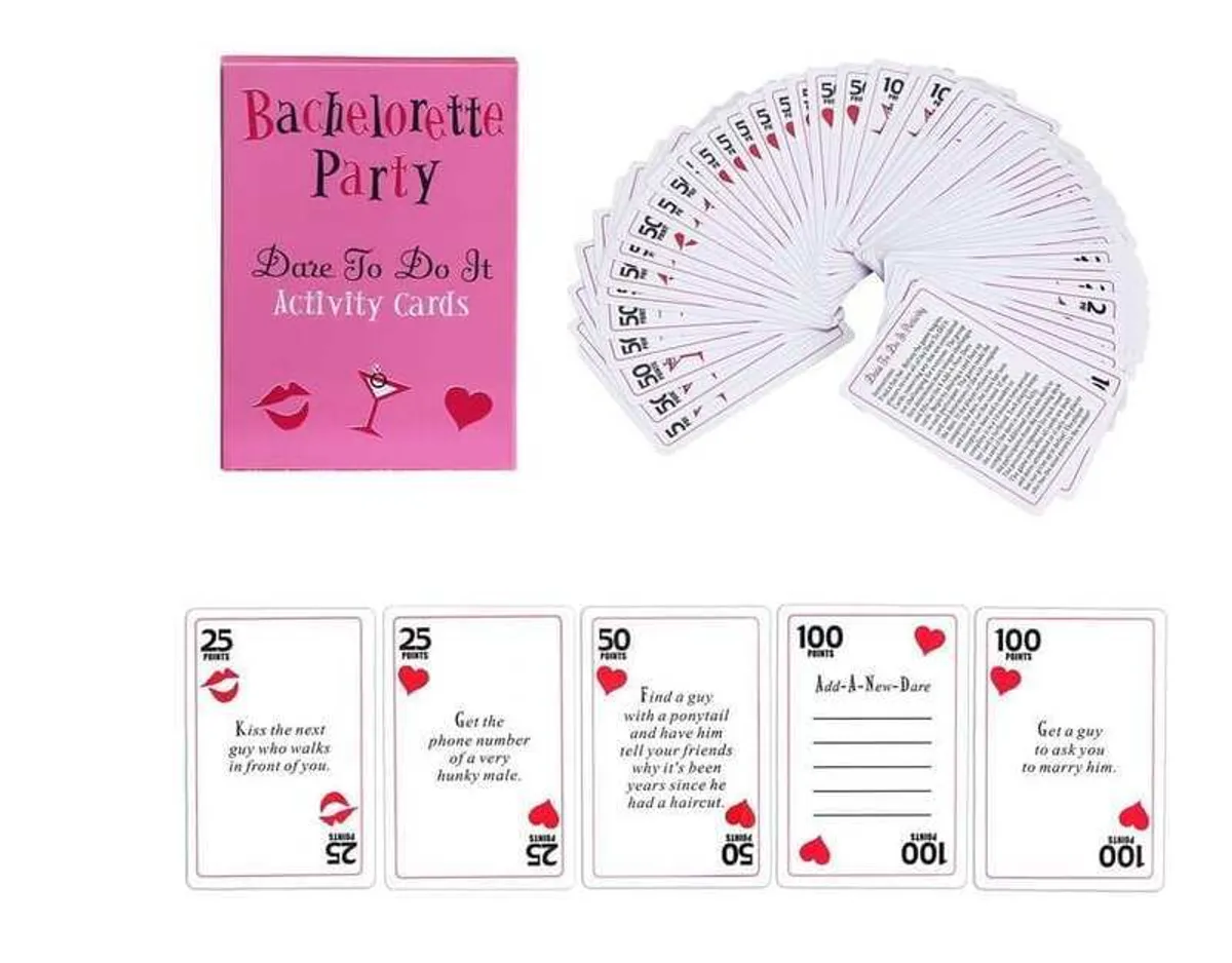 Bacherollete Party Activity Cards