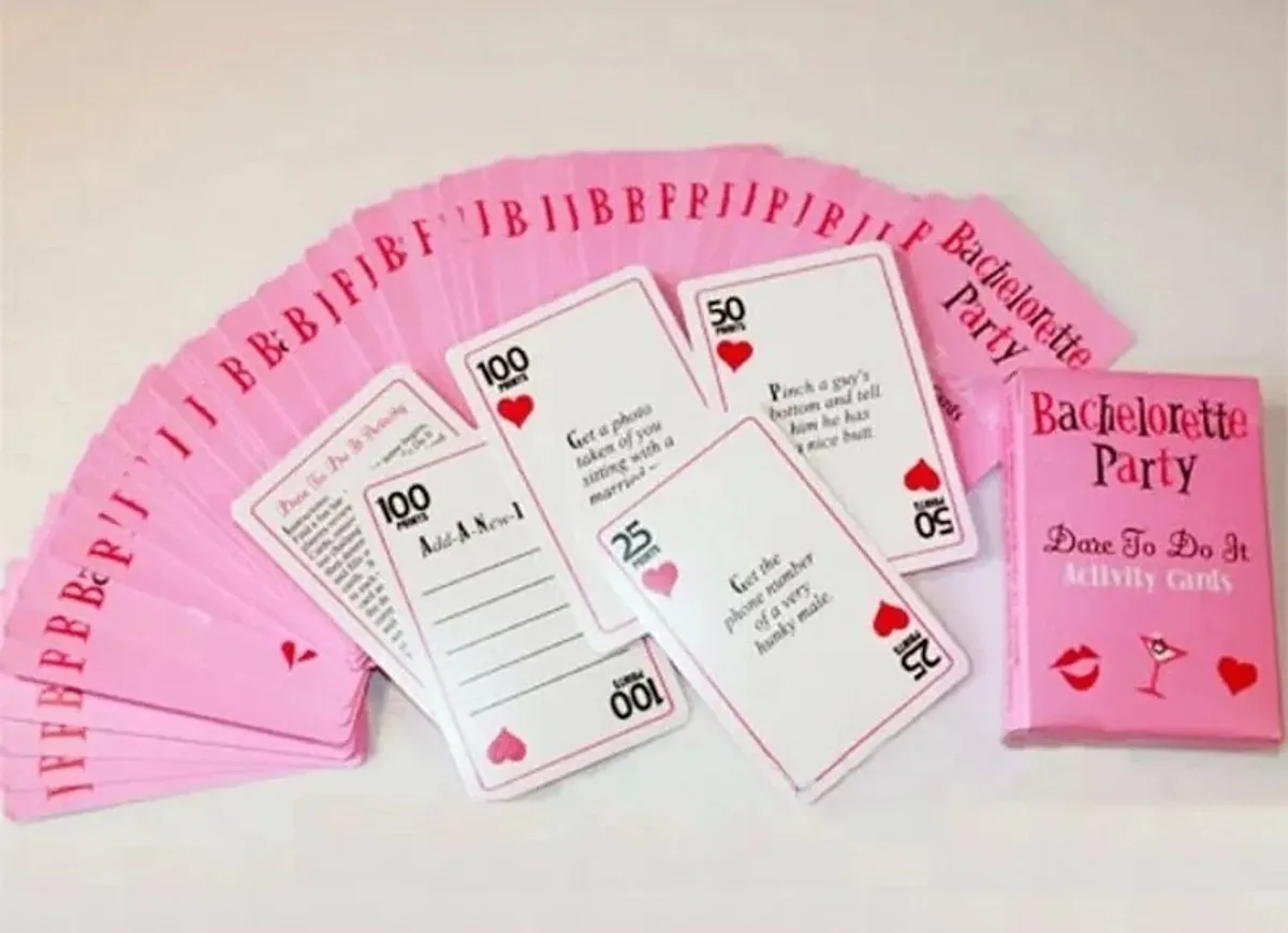 Bacherollete Party Activity Cards