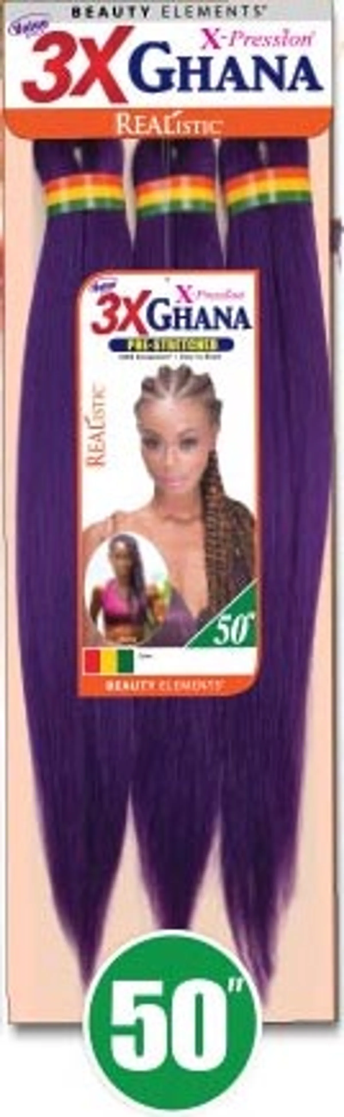 Xpression 3X Ghana Pre-stretched, 50", 27