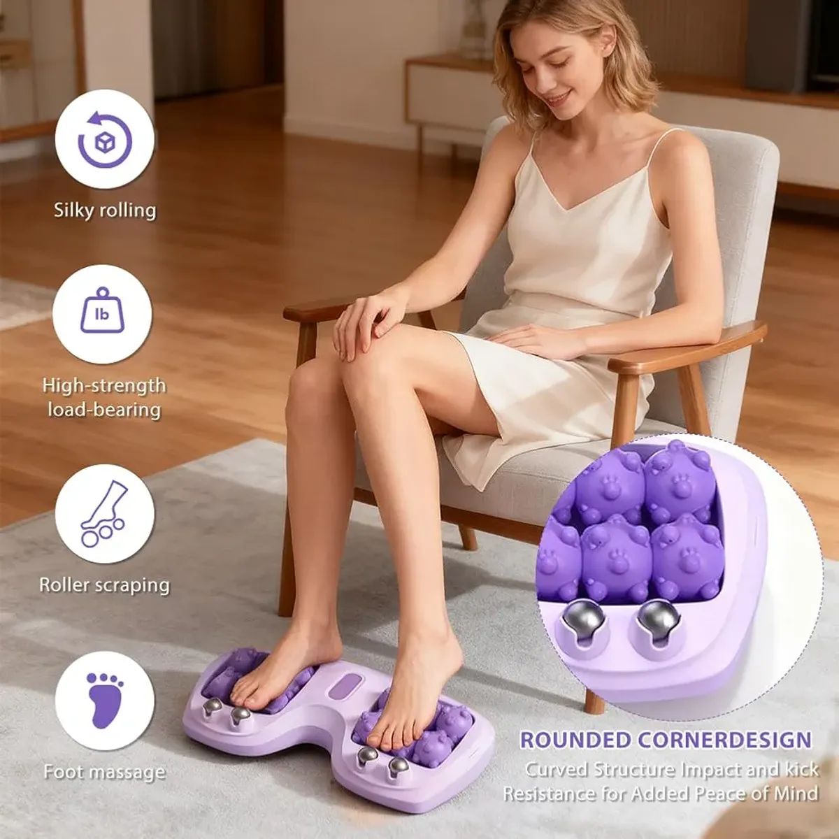 Foot Massager Roller for Plantar Fasciitis & Stress Relief