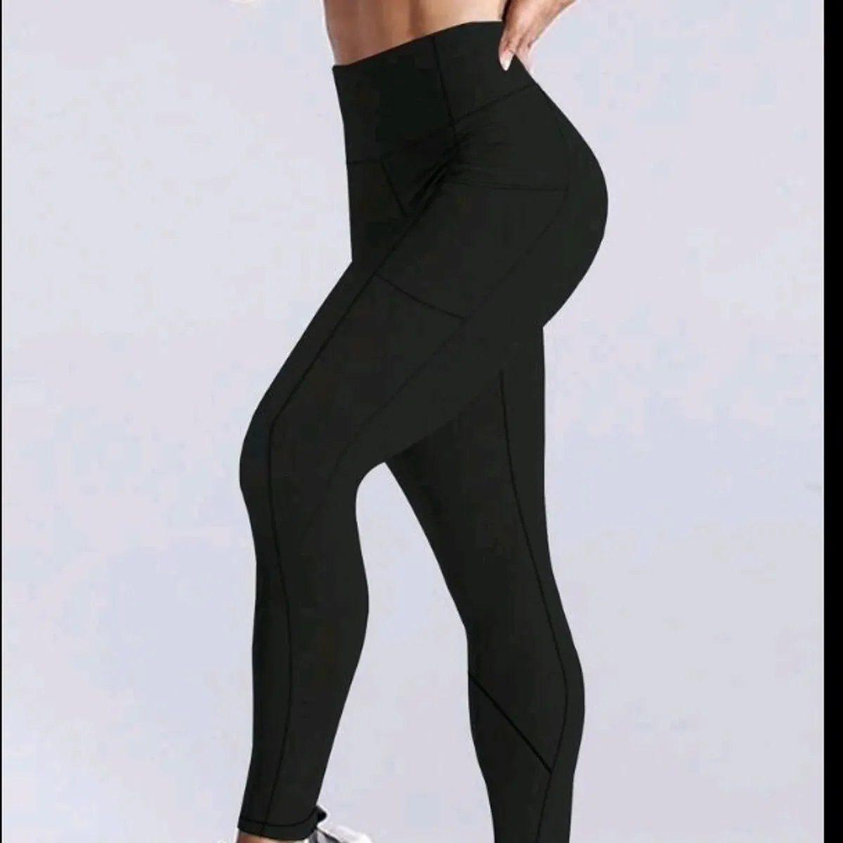 3Pcs/Set High Waist Leggings With Pockets-Size 2XL