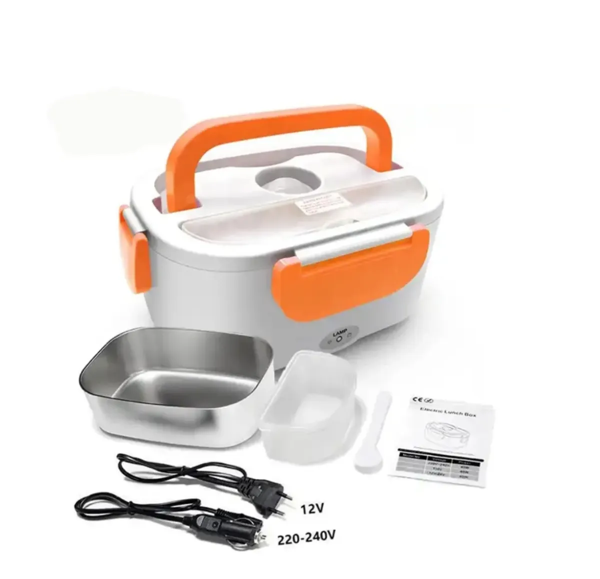 Electric Lunch Box with Lunch bag, Orange