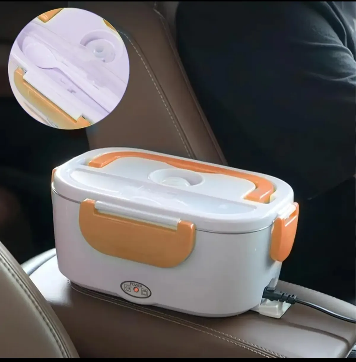 Electric Lunch Box with Lunch bag, Orange