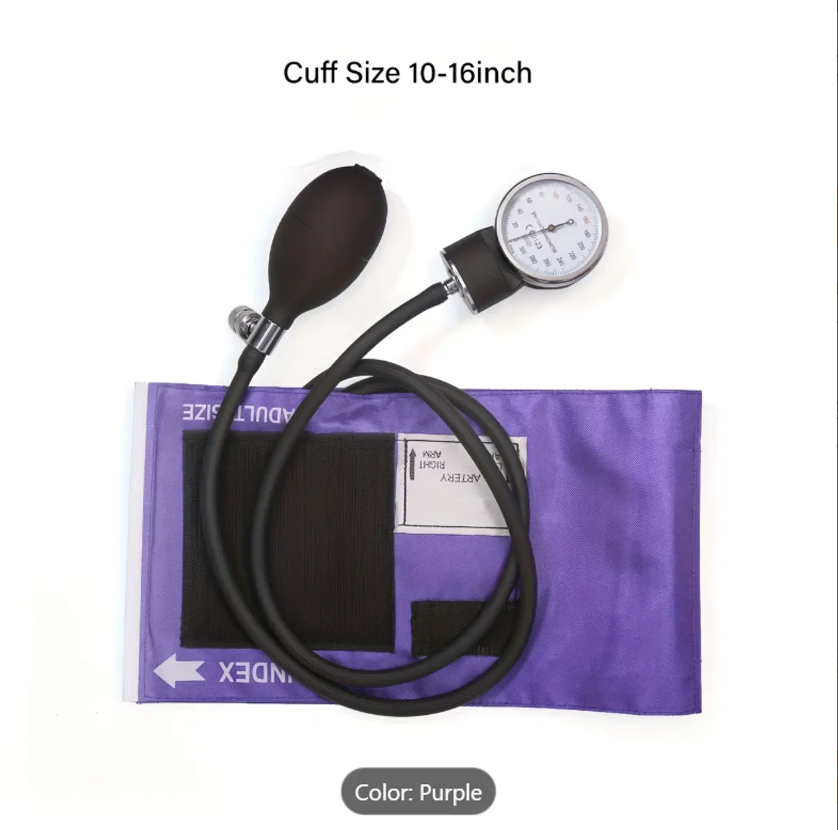 Professional Manual Blood Pressure Cuff Kit with Dual Head Stethoscope, 10-16" Aneroid Sphygmomanometer