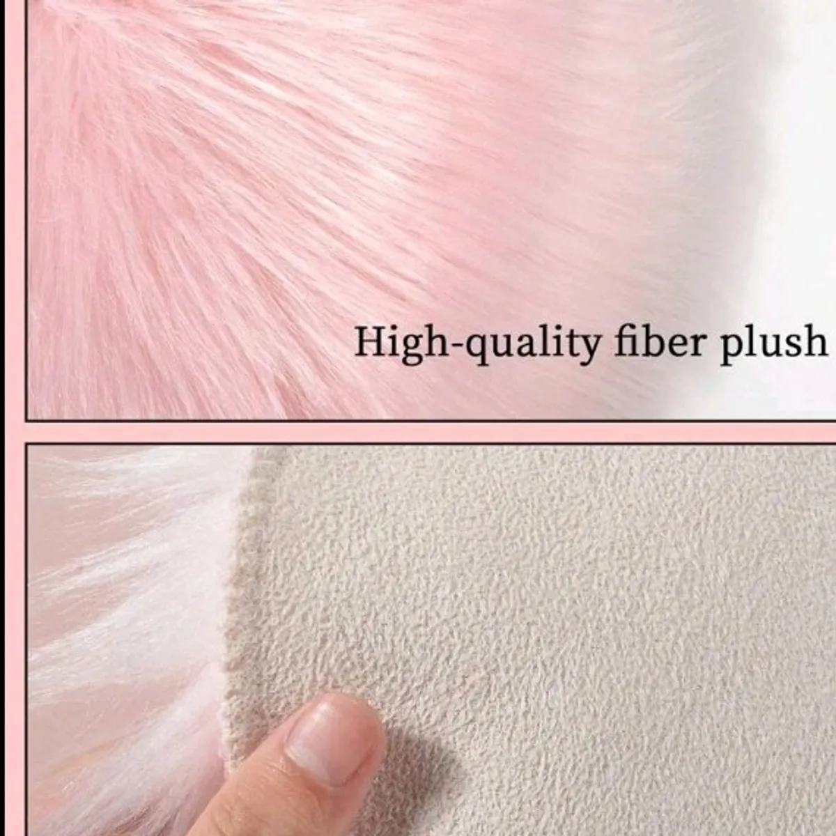 Pink Heart-Shaped Ins-Style Nail Art Photoshoot Props, Flat Lay Accessories, Fluffy Long Mat For Nail Polish Display & Live Streaming