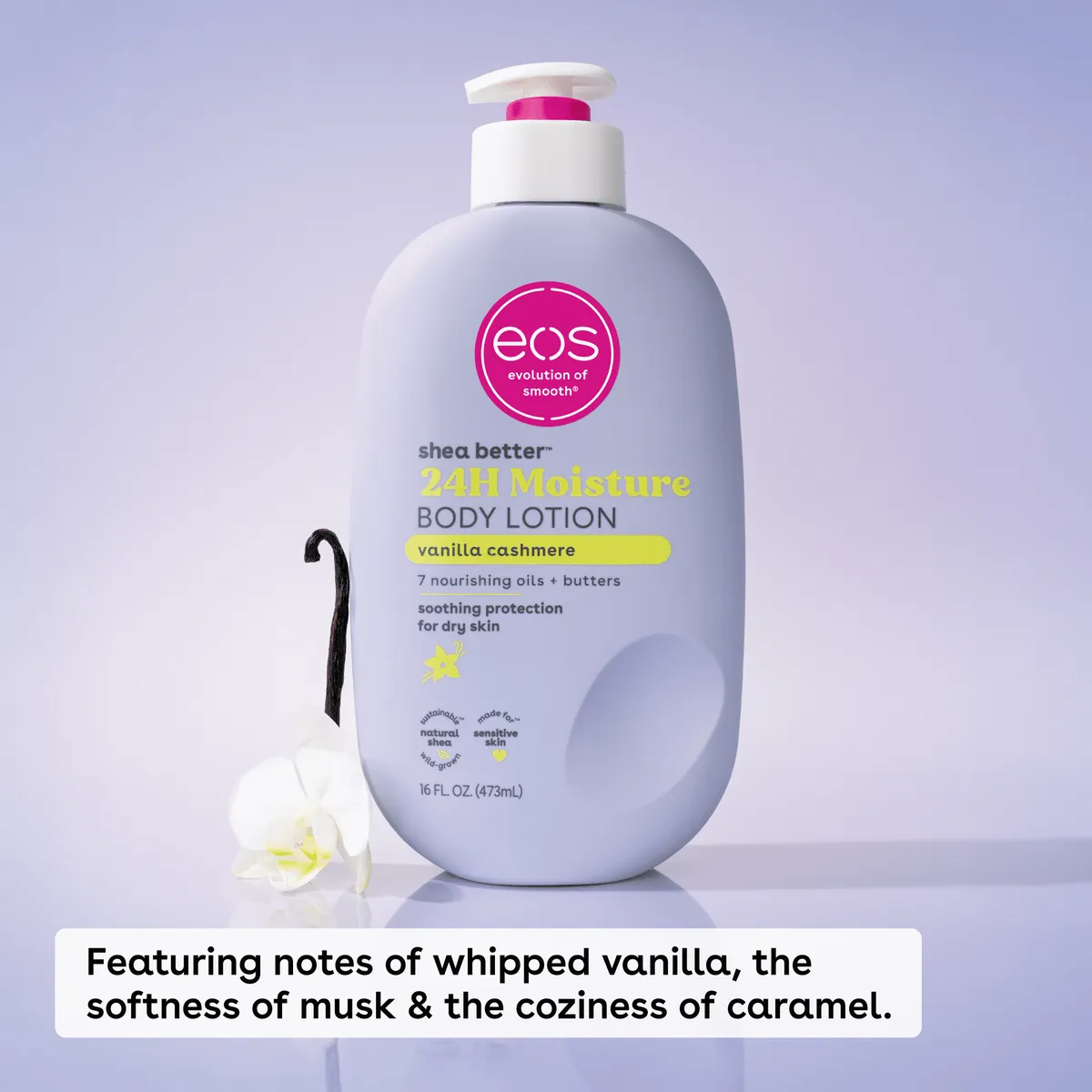 EOS Shea Better Lotion – Vanilla Cashmere (473ml)