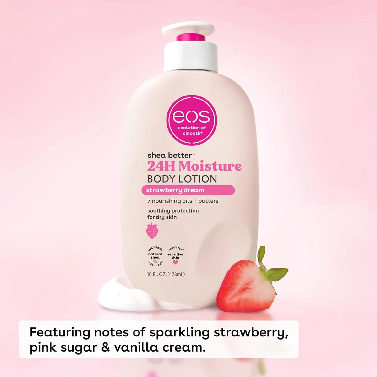 EOS Shea Better Lotion – Strawberry Dreams(473ml)