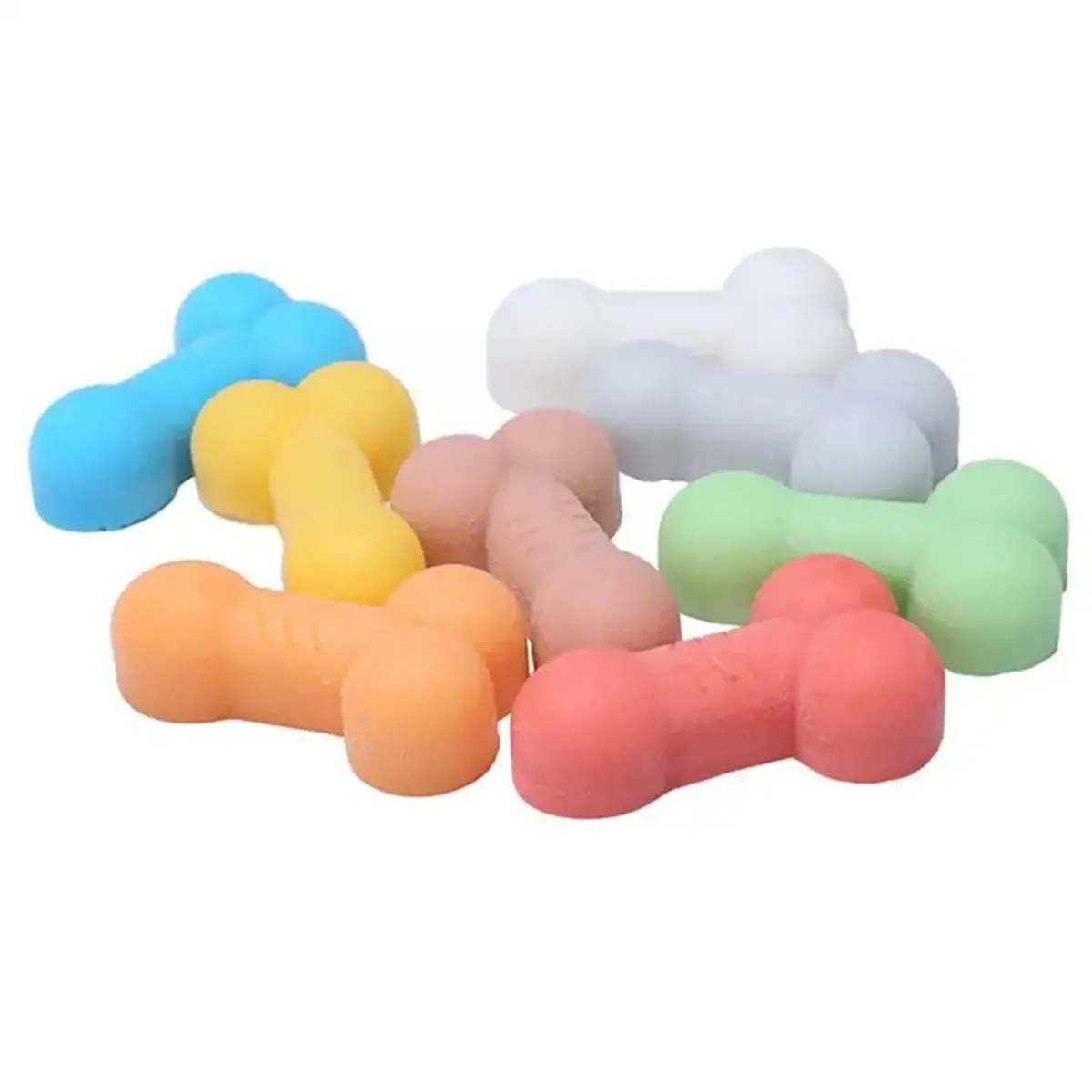 Penis / Dick / Willy-Shaped Pink Mould (8-Cavity) with Scotch-Brite