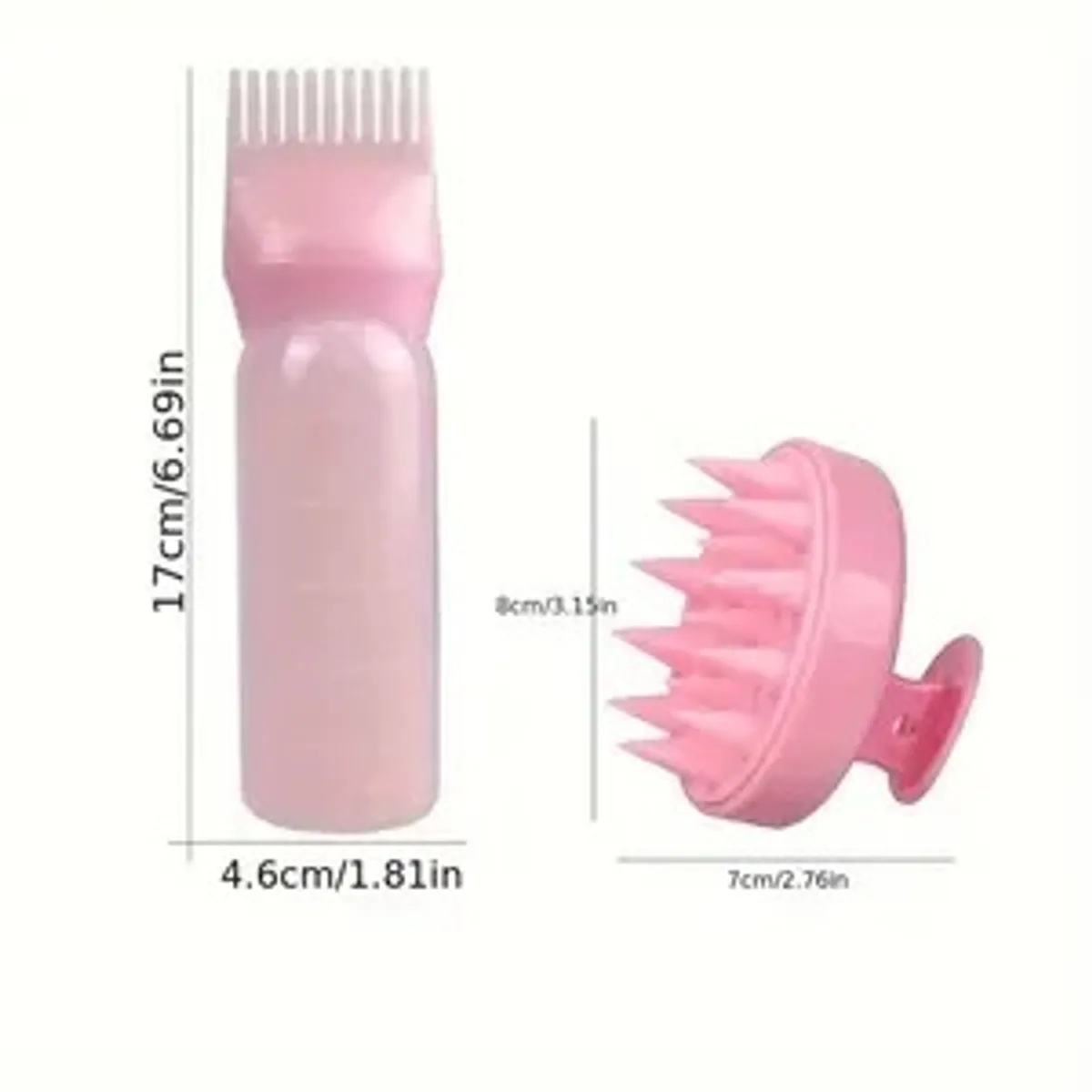 2 Pcs Pink Head Massage Accessories