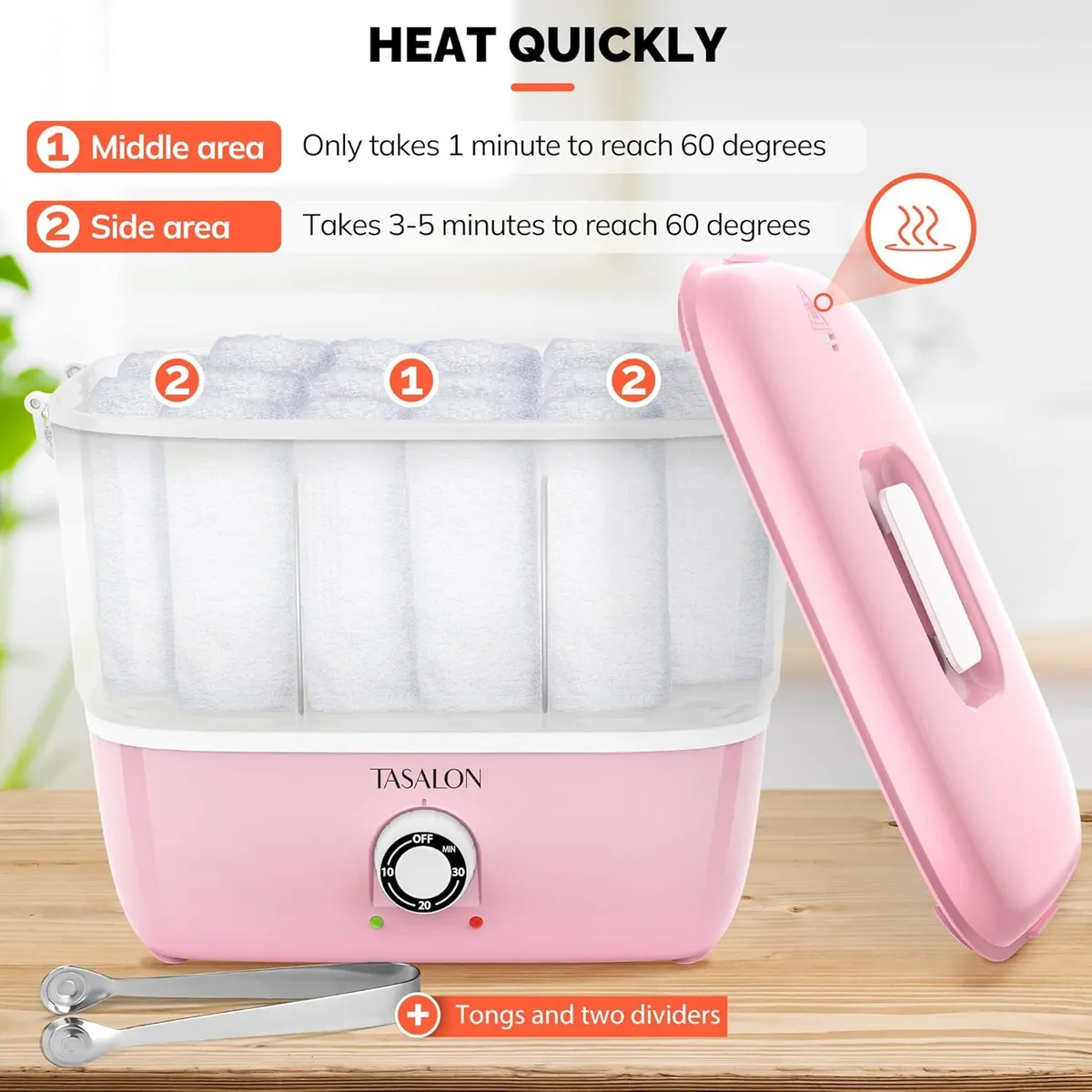 Hot Towel Steamer for Facials, Hot Towel Warmer Quickly Heats Up in 5 Minutes, Portable Towel Machine