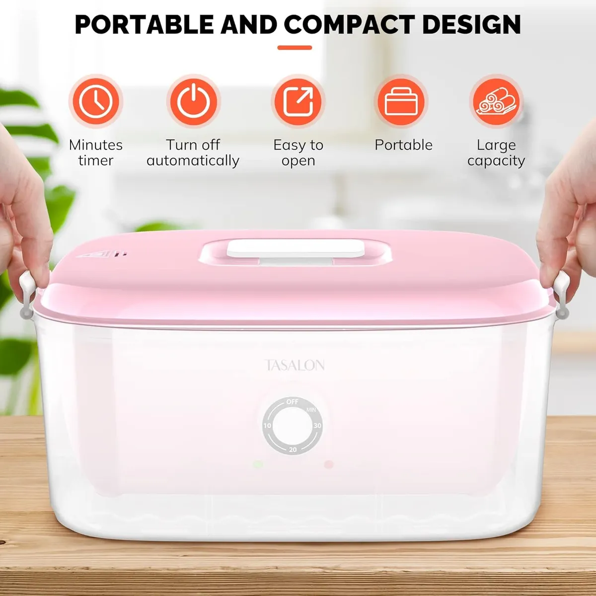 Hot Towel Steamer for Facials, Hot Towel Warmer Quickly Heats Up in 5 Minutes, Portable Towel Machine