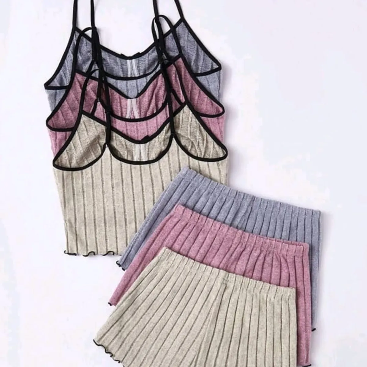 Lazeform 3pcs/Set Comfortable Simple Style Home Wear, XL