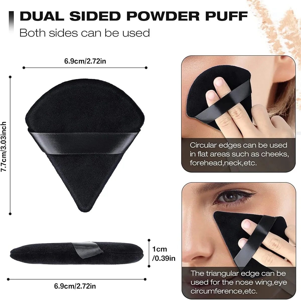 4PCS TRIANGLE MAKE PAD BLACK