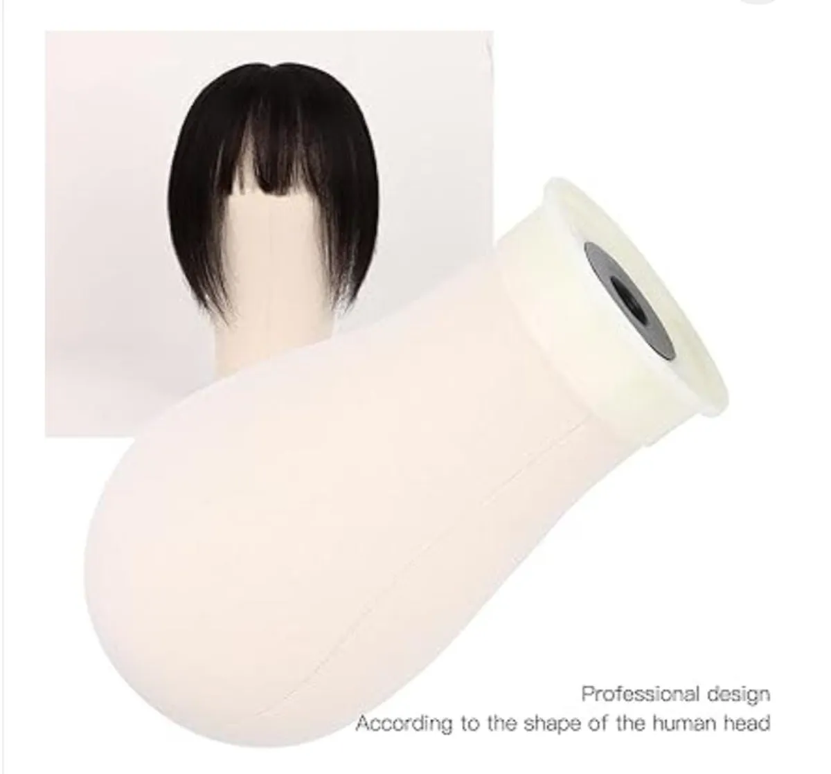 Block Head Mannequin Head, 23 Inch Cork Canvas