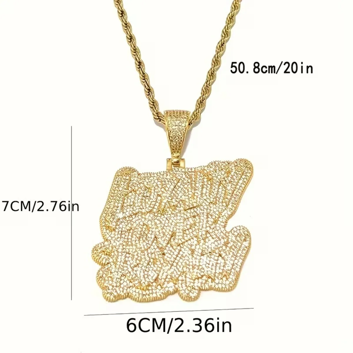 1 Pc Loyalty Over Royalty Gold Necklace