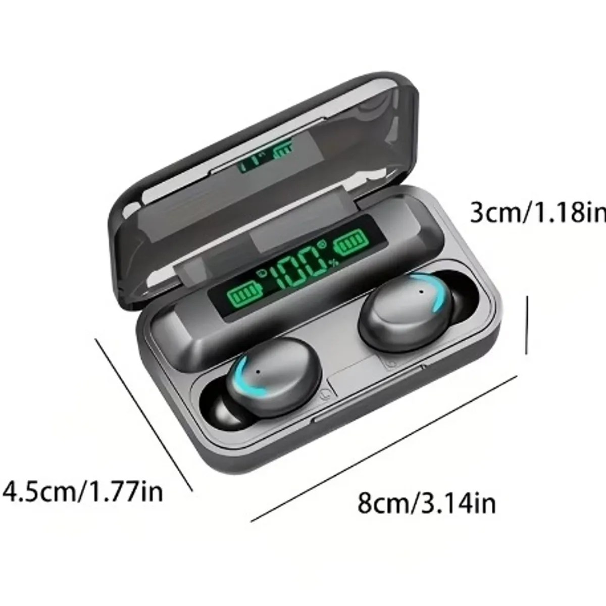Wireless Earphones- Clear Charging Case