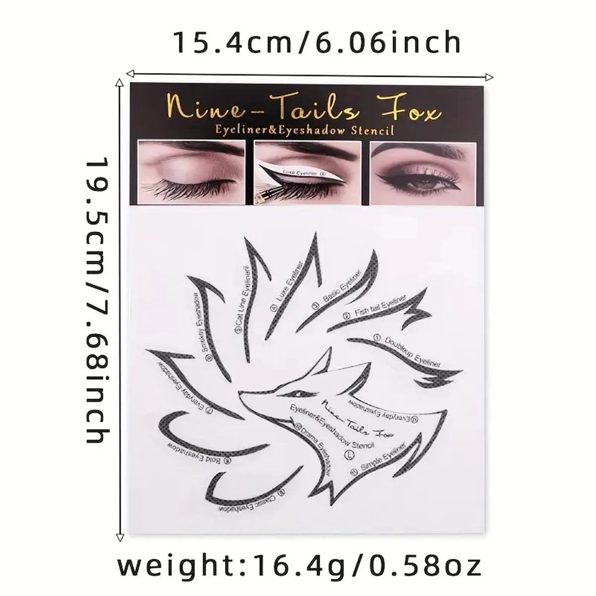 2 Pcs Professional Eyeliner Stencil Tools