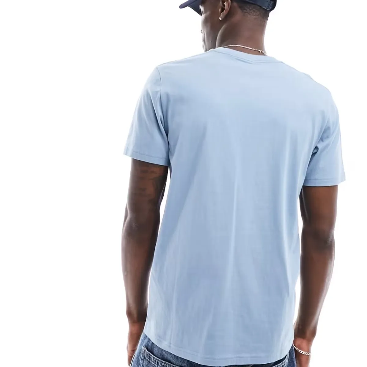Hollister Tech Logo T-shirt in Light Blue - Size S
