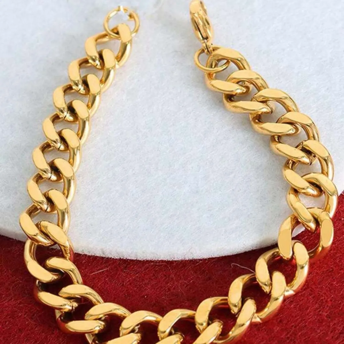 Gold Cuban Link Bracelet For Women