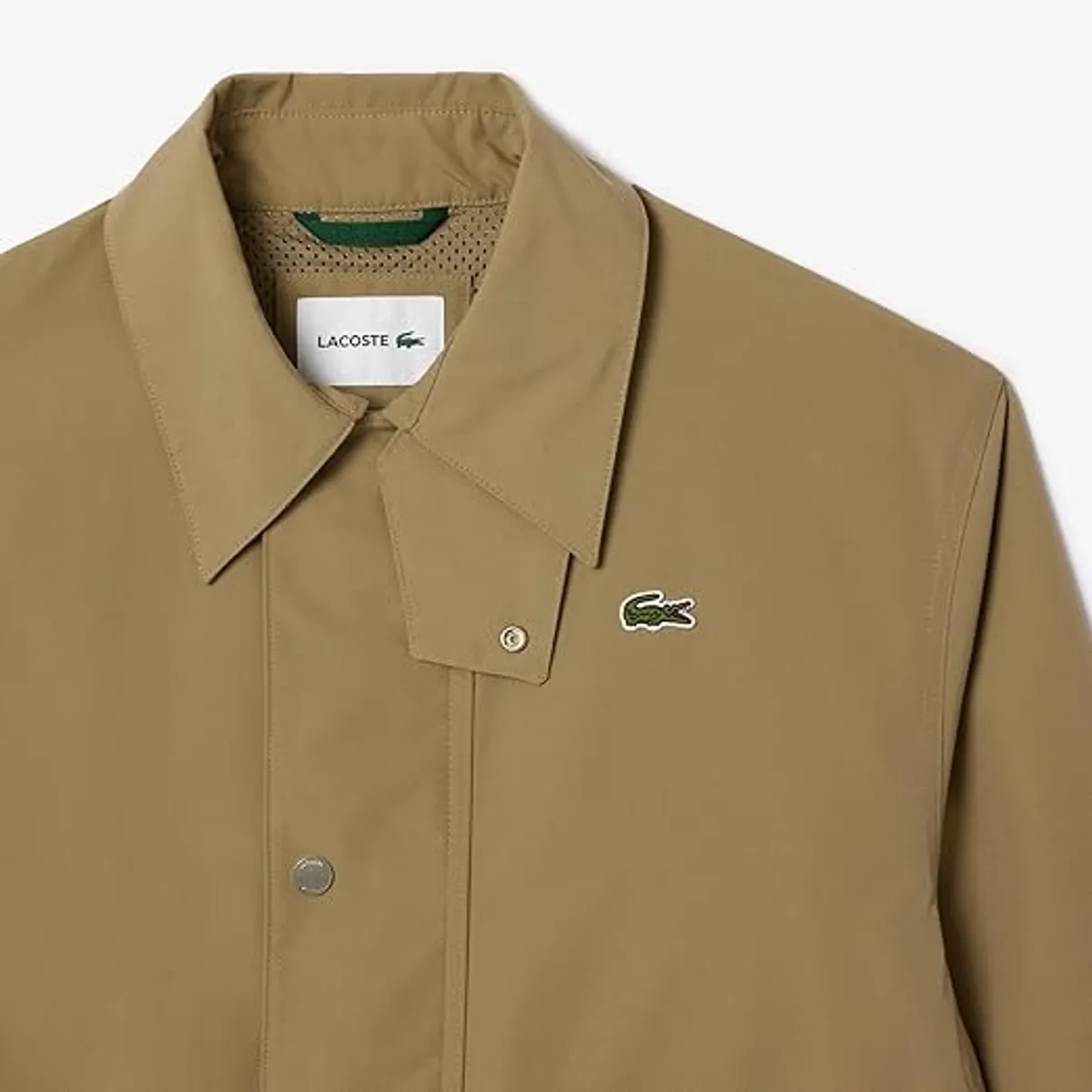 Lacoste mens Lightweight Short Parka Jacket W/Pockets Size M/L