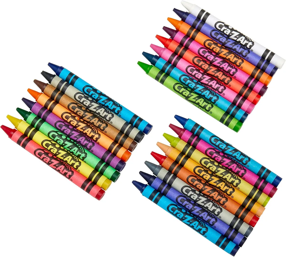 2PCS Cra-Z-Art 24ct Crayons Pack, Perfect Back to School Essential, Art Supplies for Coloring Fun, Ages 3 and Up
