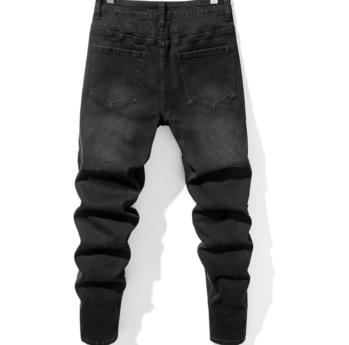 Men’s Black Ripped Jeans - Size 2XL.