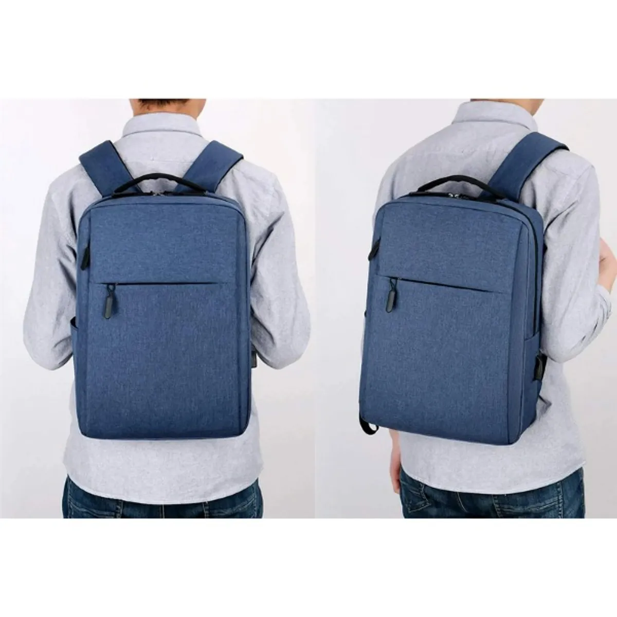 16.5" Laptop Backpack w/ USB Charging Port , Blue