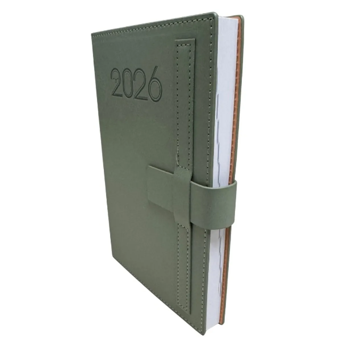 5 1/2 x 8 1/2 Exec Appt. Diary w/Flap, Green