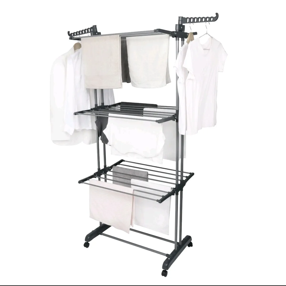 4 Tier Foldable Clothes Airer Rack Indoor Outdoor Dryer Laundry Dry Rail Hanger