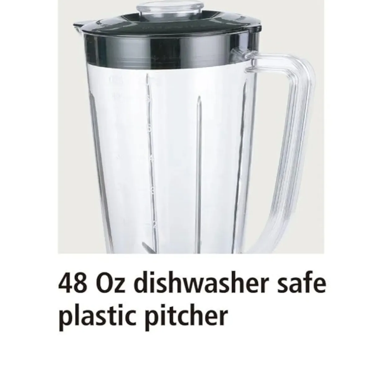 Mainstay 6 Speed Blender With 48oz dishwasher Safe Plastic Pitcher