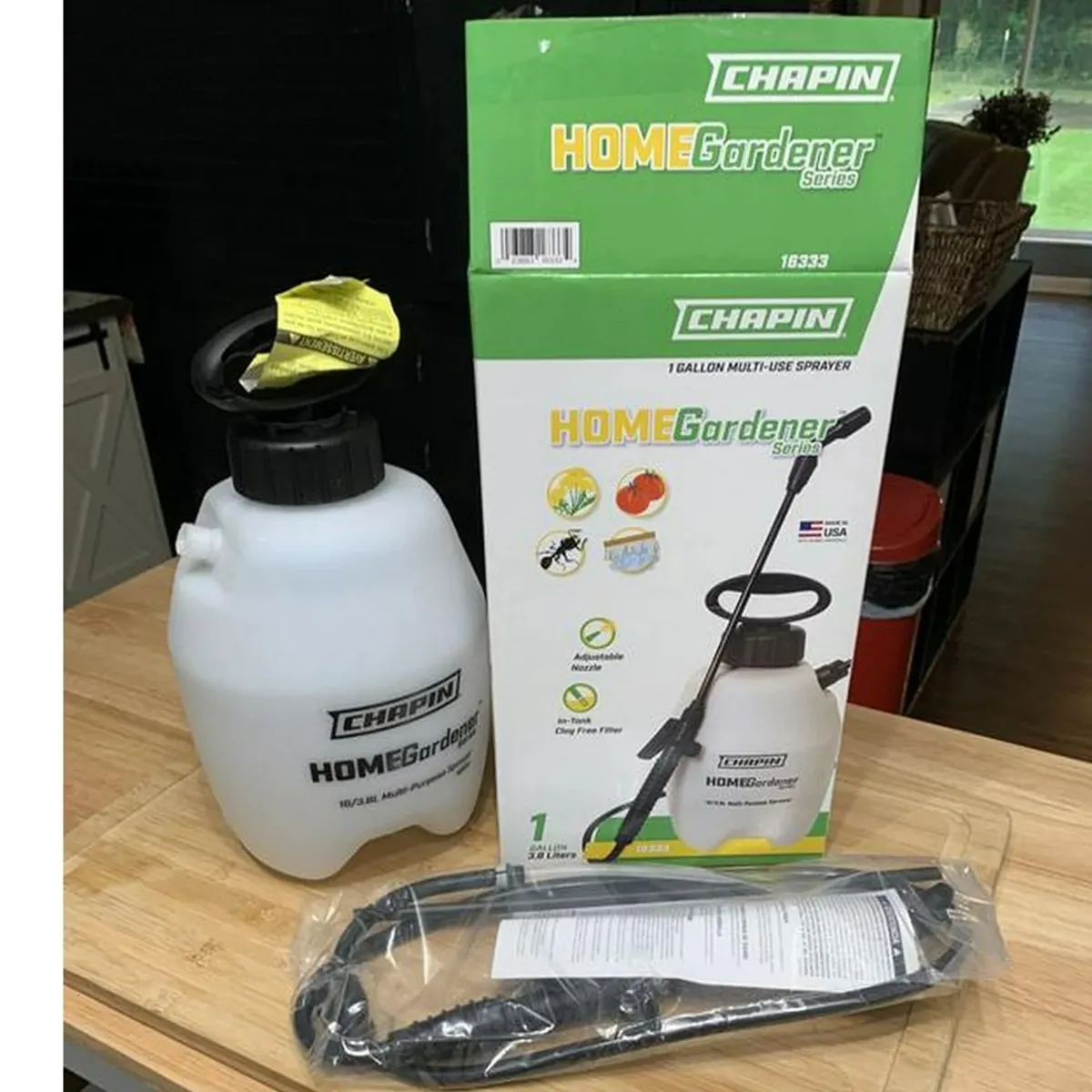 HomeGardener 1-Gallon Multi-Purpose Pump Lawn & Garden Sprayer