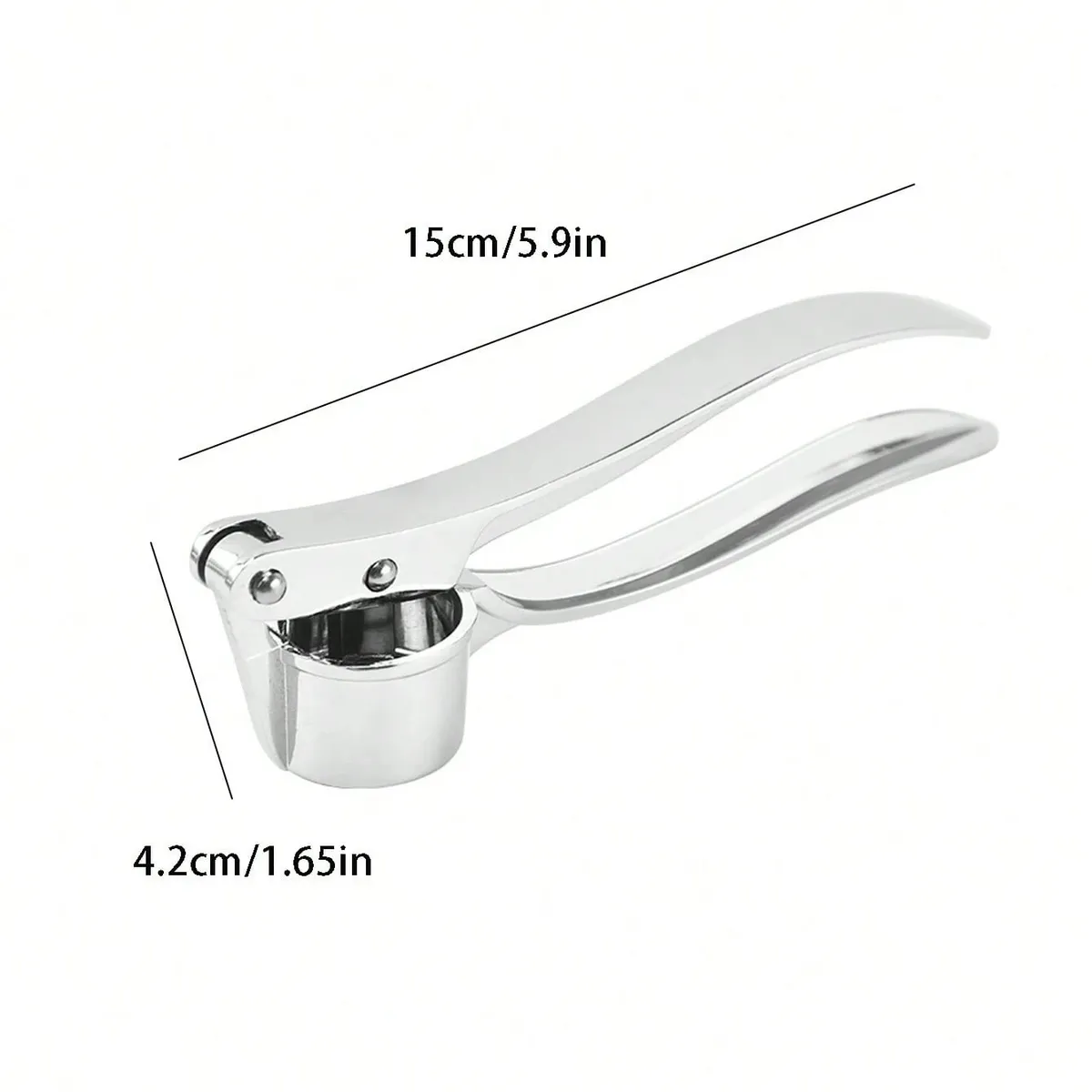 1Pc Heavy Duty Garlic Press, Professional Garlic Crusher And Mincer