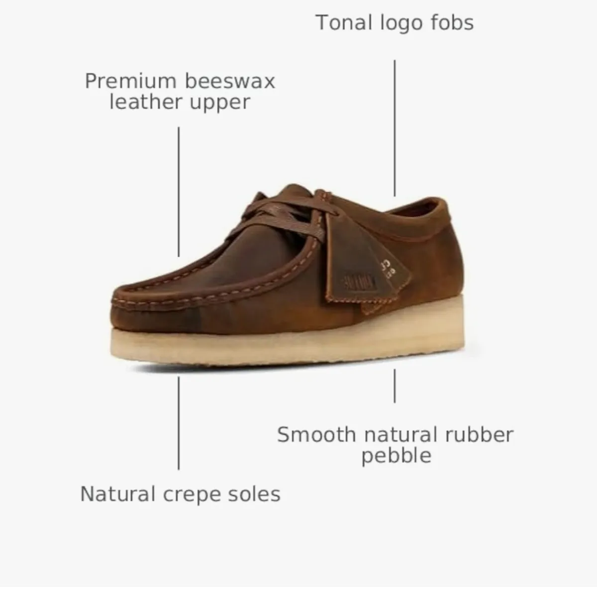 Women's Natural Brown Raffia Wallabee Clarks-Size 7M