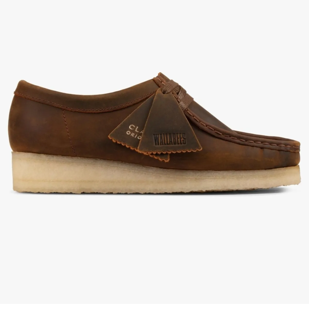 Women's Natural Brown Raffia Wallabee Clarks-Size 7M