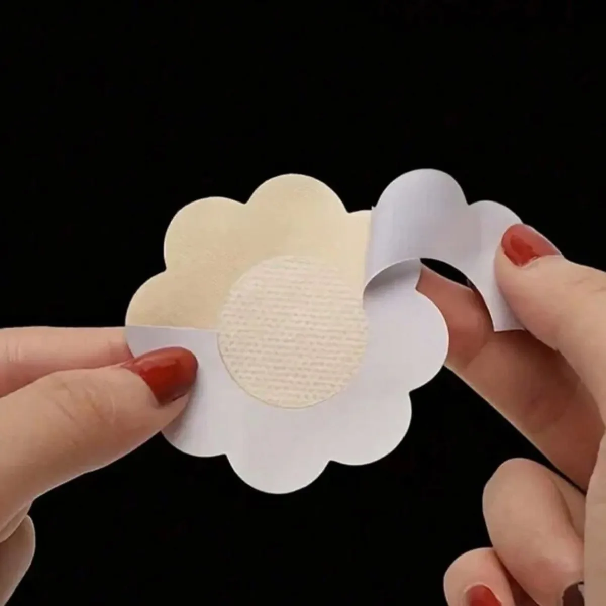 10pcs Nipple Covers For Women Invisible Nipple Tape Disposable Hypoallergenic Disposable Adhesive Nipple Pasties No-Show Breast Petals