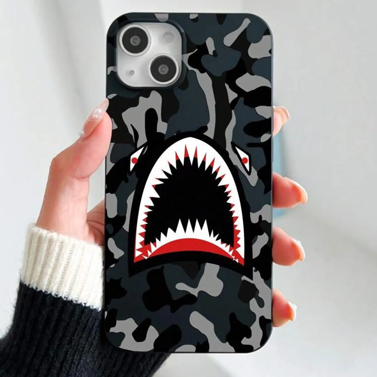 Shark Face Graphic Phone Case For IPhone 11 Pro Max