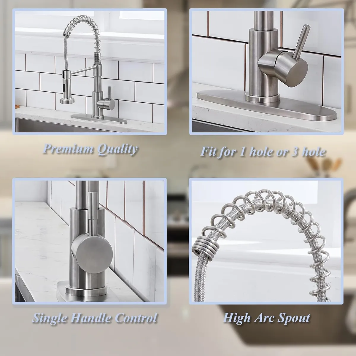 Kitchen Faucet with Pull Down Sprayer