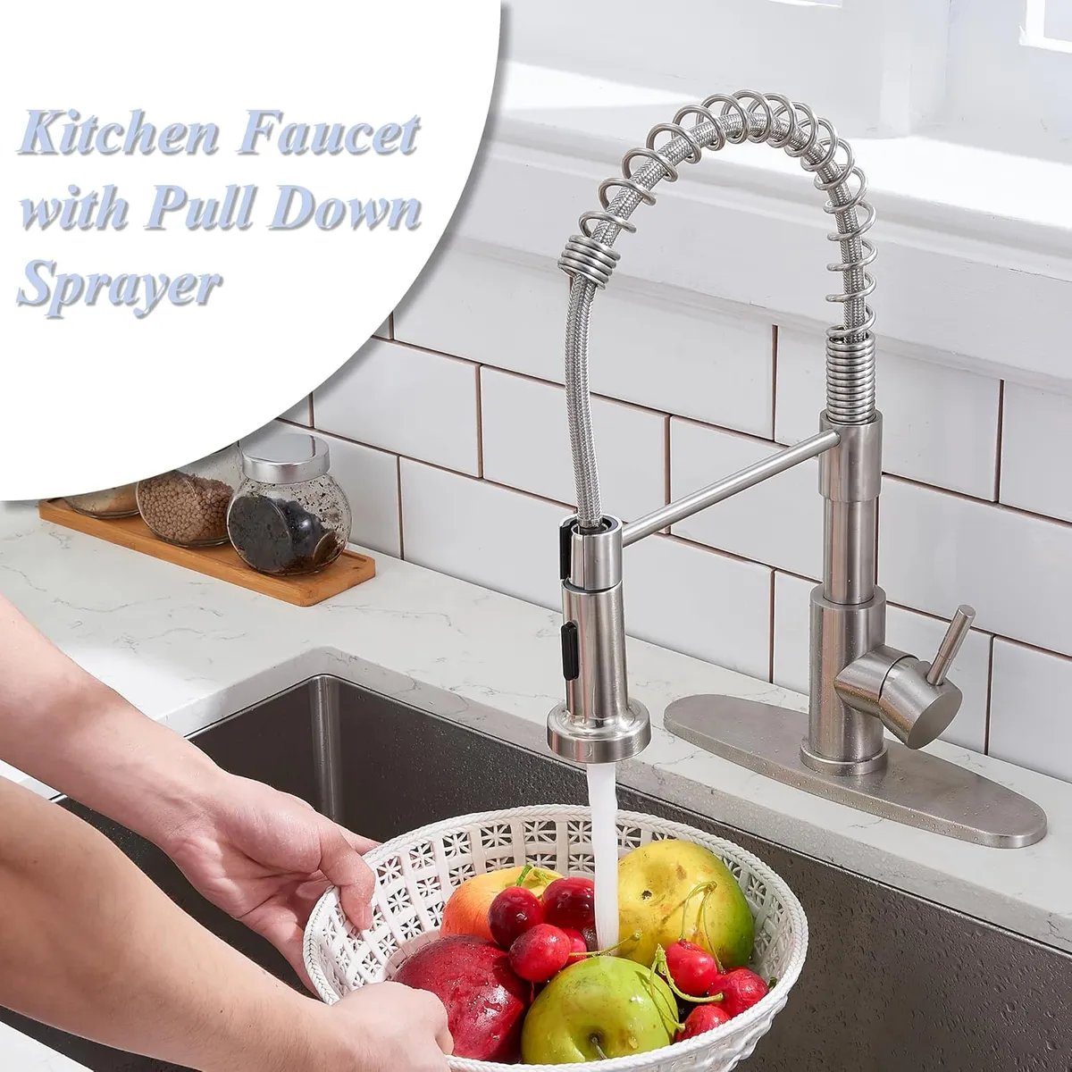 Kitchen Faucet with Pull Down Sprayer