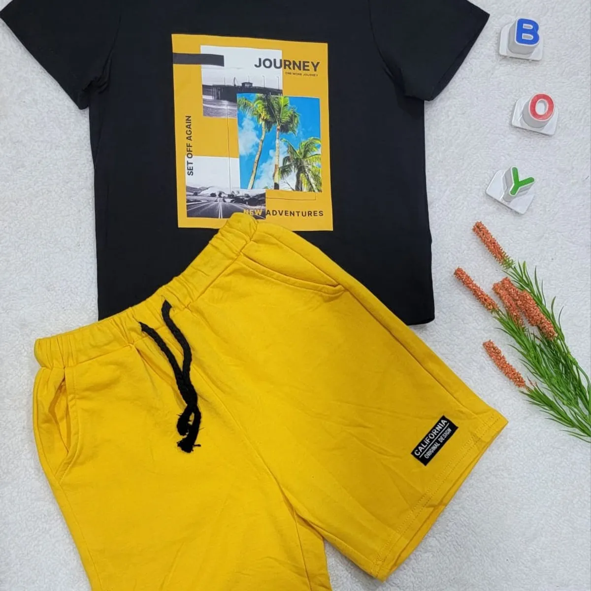 2 Pc Baby Boy Summer Suit-Size 7Y
