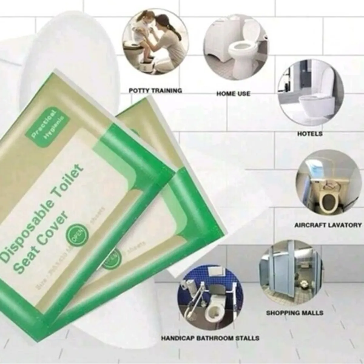 Disposable Toilet Seat Cover (10 pack)