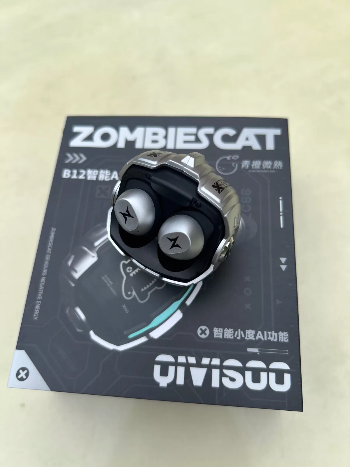Zombiescat B12 Bluetooth Earbuds (premium sound),BLK