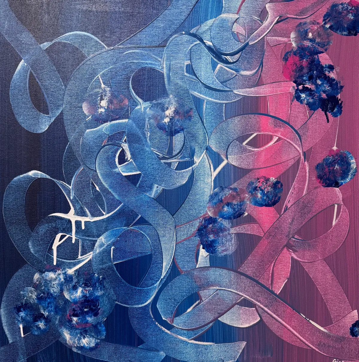 "Drunk DNA" Abstract Art