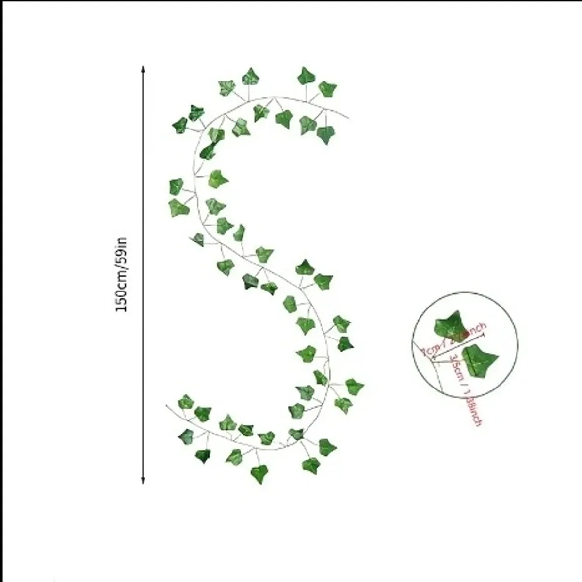 1 Piece Artificial Rattan Leaves