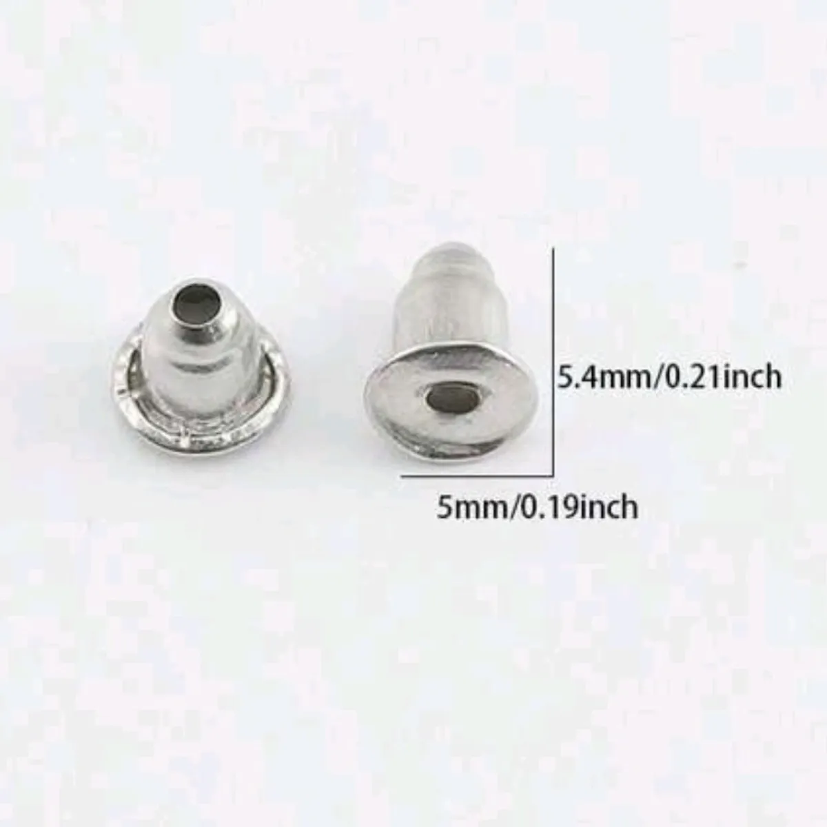 Earring Backs (10 pack), Silver
